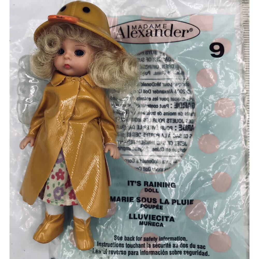 madame alexander it’s raining doll # 9 2003 New Old Stock Opened Bag 1124a051